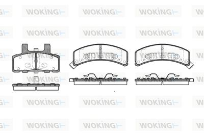 P452332 WOKING Комплект тормозных колодок, дисковый тормоз