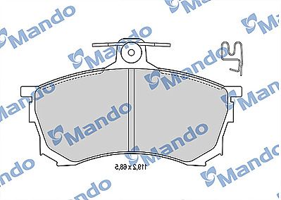 MBF015710 MANDO Комплект тормозных колодок, дисковый тормоз