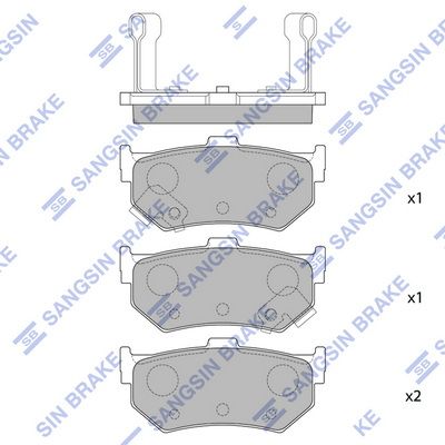 SP1469 Hi-Q Комплект тормозных колодок, дисковый тормоз