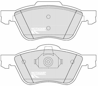 LVXL1234 MOTAQUIP Комплект тормозных колодок, дисковый тормоз