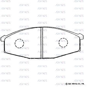 SN539 ADVICS Комплект тормозных колодок, дисковый тормоз