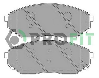 50001735C PROFIT Комплект тормозных колодок, дисковый тормоз