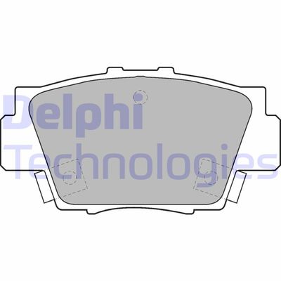 LP1102 DELPHI Комплект тормозных колодок, дисковый тормоз