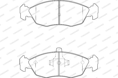 WBP21430A WAGNER Комплект тормозных колодок, дисковый тормоз