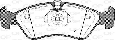 BPA028650 OPEN PARTS Комплект тормозных колодок, дисковый тормоз