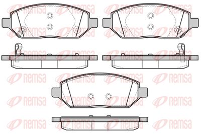 167402 REMSA Комплект тормозных колодок, дисковый тормоз