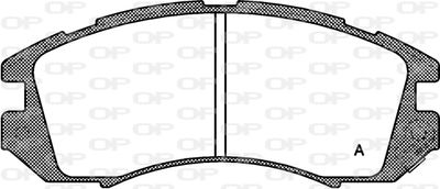 BPA019112 OPEN PARTS Комплект тормозных колодок, дисковый тормоз