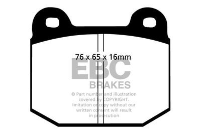 DP197 EBC Brakes Комплект тормозных колодок, дисковый тормоз