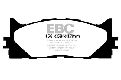 DP21790 EBC Brakes Комплект тормозных колодок, дисковый тормоз