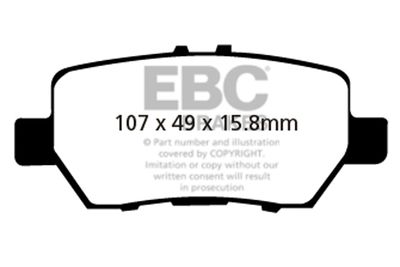 DP21736 EBC Brakes Комплект тормозных колодок, дисковый тормоз