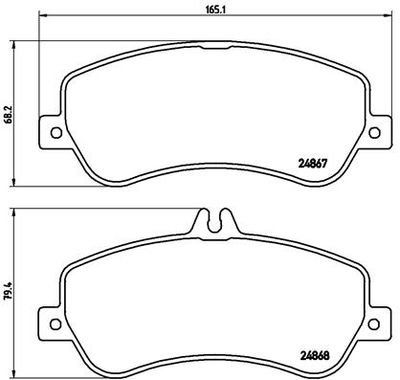 P50086 BREMBO Комплект тормозных колодок, дисковый тормоз