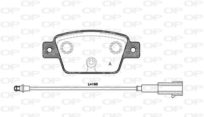 BPA086112 OPEN PARTS Комплект тормозных колодок, дисковый тормоз