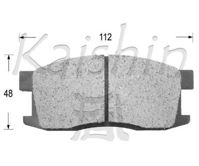 FK5010 KAISHIN Комплект тормозных колодок, дисковый тормоз