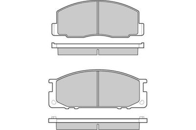 120435 E.T.F. Комплект тормозных колодок, дисковый тормоз