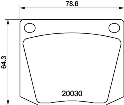 MGB525 MINTEX Комплект тормозных колодок, дисковый тормоз