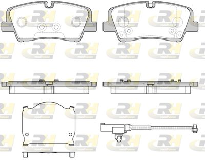 2168710 ROADHOUSE Комплект тормозных колодок, дисковый тормоз