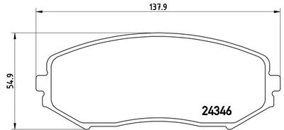 P79018 BREMBO Комплект тормозных колодок, дисковый тормоз