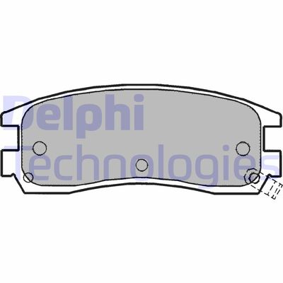 LP1150 DELPHI Комплект тормозных колодок, дисковый тормоз