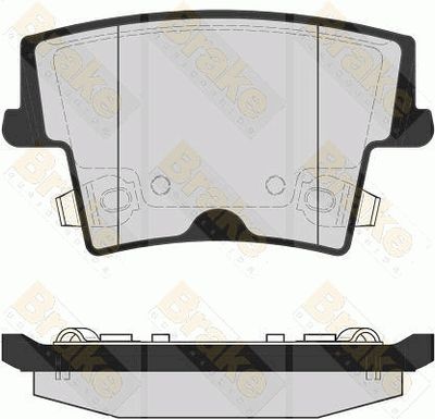 PA1711 Brake ENGINEERING Комплект тормозных колодок, дисковый тормоз