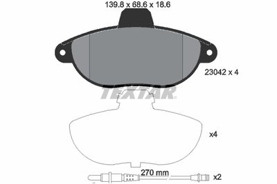 BPD1254 BENDIX Braking Комплект тормозных колодок, дисковый тормоз