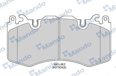 MBF015606 MANDO Комплект тормозных колодок, дисковый тормоз