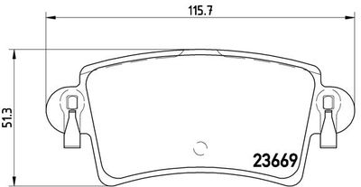 P59040 BREMBO Комплект тормозных колодок, дисковый тормоз