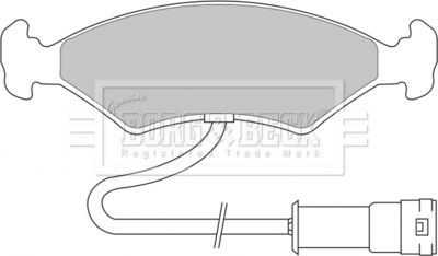 BBP1104 BORG & BECK Комплект тормозных колодок, дисковый тормоз