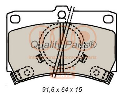 70411020 IAP QUALITY PARTS Комплект тормозных колодок, дисковый тормоз