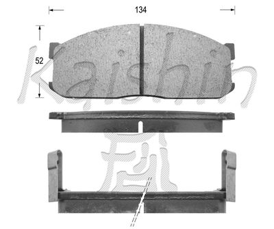 FK3047 KAISHIN Комплект тормозных колодок, дисковый тормоз