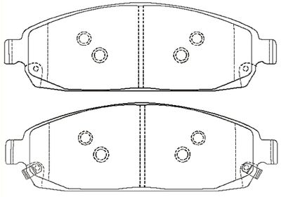 AKD868AA ASVA Комплект тормозных колодок, дисковый тормоз