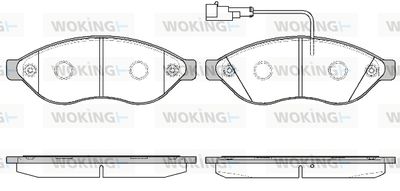 P1337311 WOKING Комплект тормозных колодок, дисковый тормоз