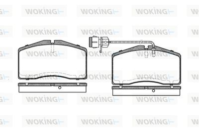 P548302 WOKING Комплект тормозных колодок, дисковый тормоз