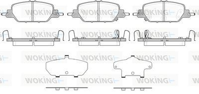 P1630302 WOKING Комплект тормозных колодок, дисковый тормоз