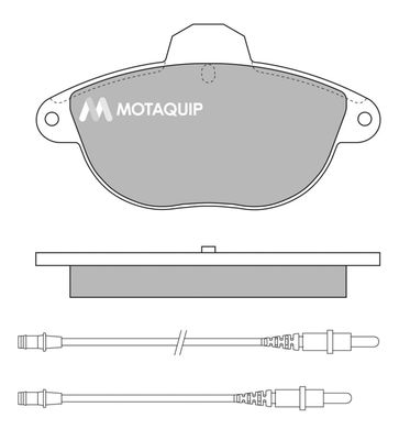 LVXL314 MOTAQUIP Комплект тормозных колодок, дисковый тормоз