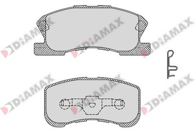 N09301 DIAMAX Комплект тормозных колодок, дисковый тормоз