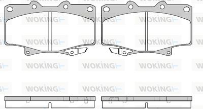 P529304 WOKING Комплект тормозных колодок, дисковый тормоз