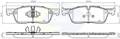 CBP02446 COMLINE Комплект тормозных колодок, дисковый тормоз