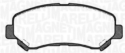 363916060811 MAGNETI MARELLI Комплект тормозных колодок, дисковый тормоз