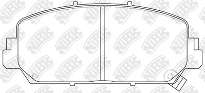 PN0647 NiBK Комплект тормозных колодок, дисковый тормоз