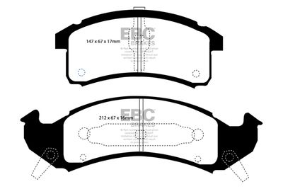 DP41271R EBC Brakes Комплект тормозных колодок, дисковый тормоз