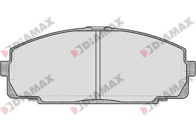 N09627 DIAMAX Комплект тормозных колодок, дисковый тормоз