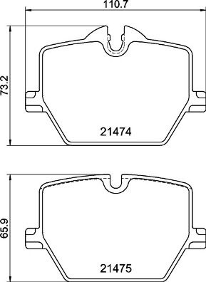 P06116 BREMBO Комплект тормозных колодок, дисковый тормоз