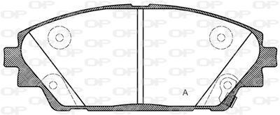 BPA156902 OPEN PARTS Комплект тормозных колодок, дисковый тормоз