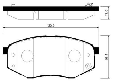 HP0041 HSB GOLD Комплект тормозных колодок, дисковый тормоз