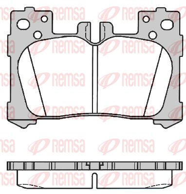 179100 REMSA Комплект тормозных колодок, дисковый тормоз