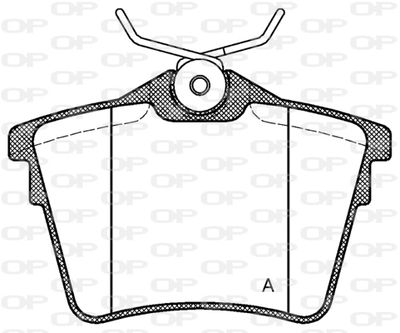 BPA110300 OPEN PARTS Комплект тормозных колодок, дисковый тормоз