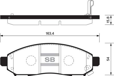 FBP1460 FI.BA Комплект тормозных колодок, дисковый тормоз