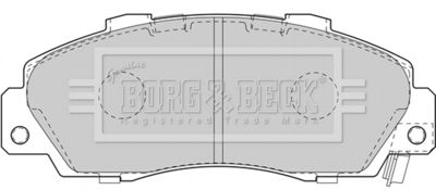 BBP1845 BORG & BECK Комплект тормозных колодок, дисковый тормоз