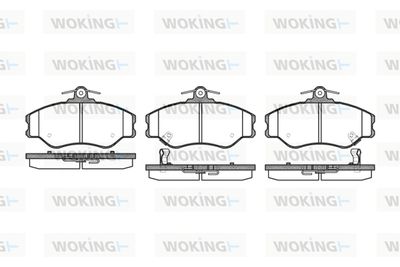 P594302 WOKING Комплект тормозных колодок, дисковый тормоз