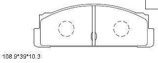 KD8705 ASIMCO Комплект тормозных колодок, дисковый тормоз